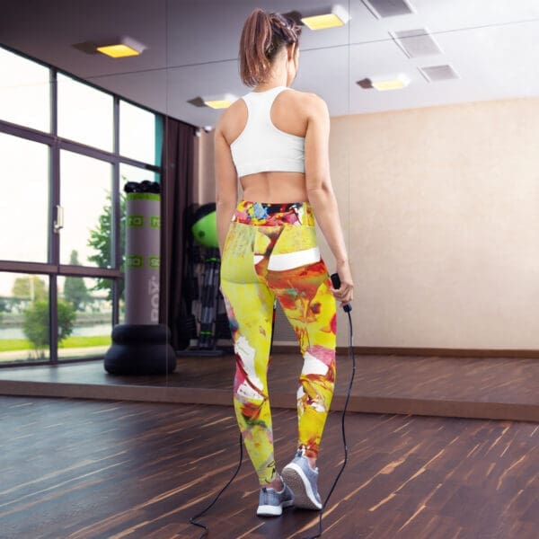 Soft Energy in Yellow Yoga Leggings - Image 3