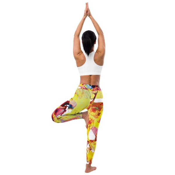 Soft Energy in Yellow Yoga Leggings - Image 4