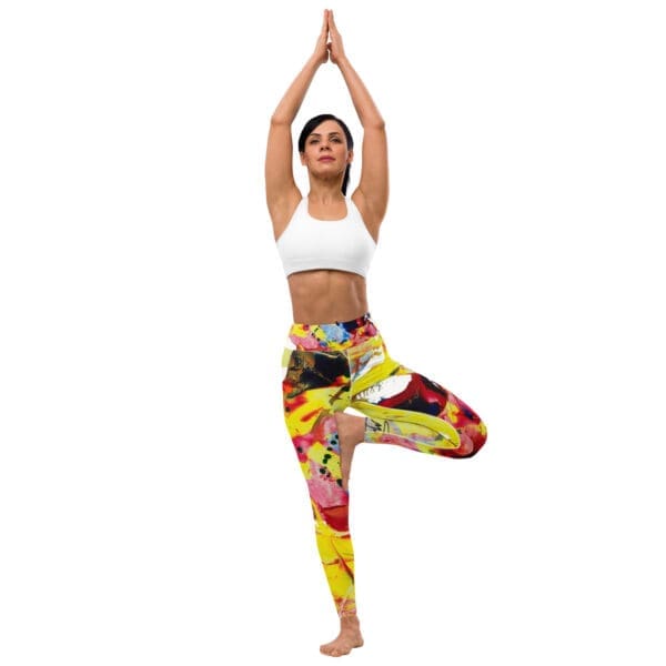 Soft Energy in Yellow Yoga Leggings - Image 5