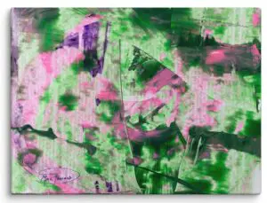 "Green and Pink Defined by Purple" – Ambience Print (Canvas) | Robert MacDonald