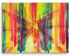 "Bridge to The City on The Water" (Abstract Gallery Canvas) by Robert MacDonald