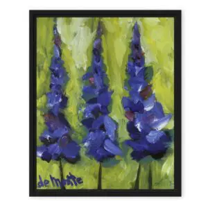 Blue Trees (Framed/Unframed Canvas) by Andre de Monte (8x10)