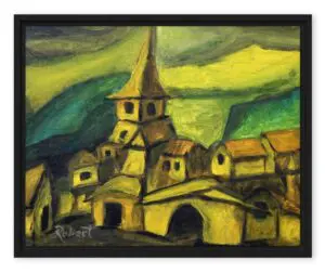 Pueblo Mission (Framed/Unframed Canvas) by Robert MacDonald (8x10)