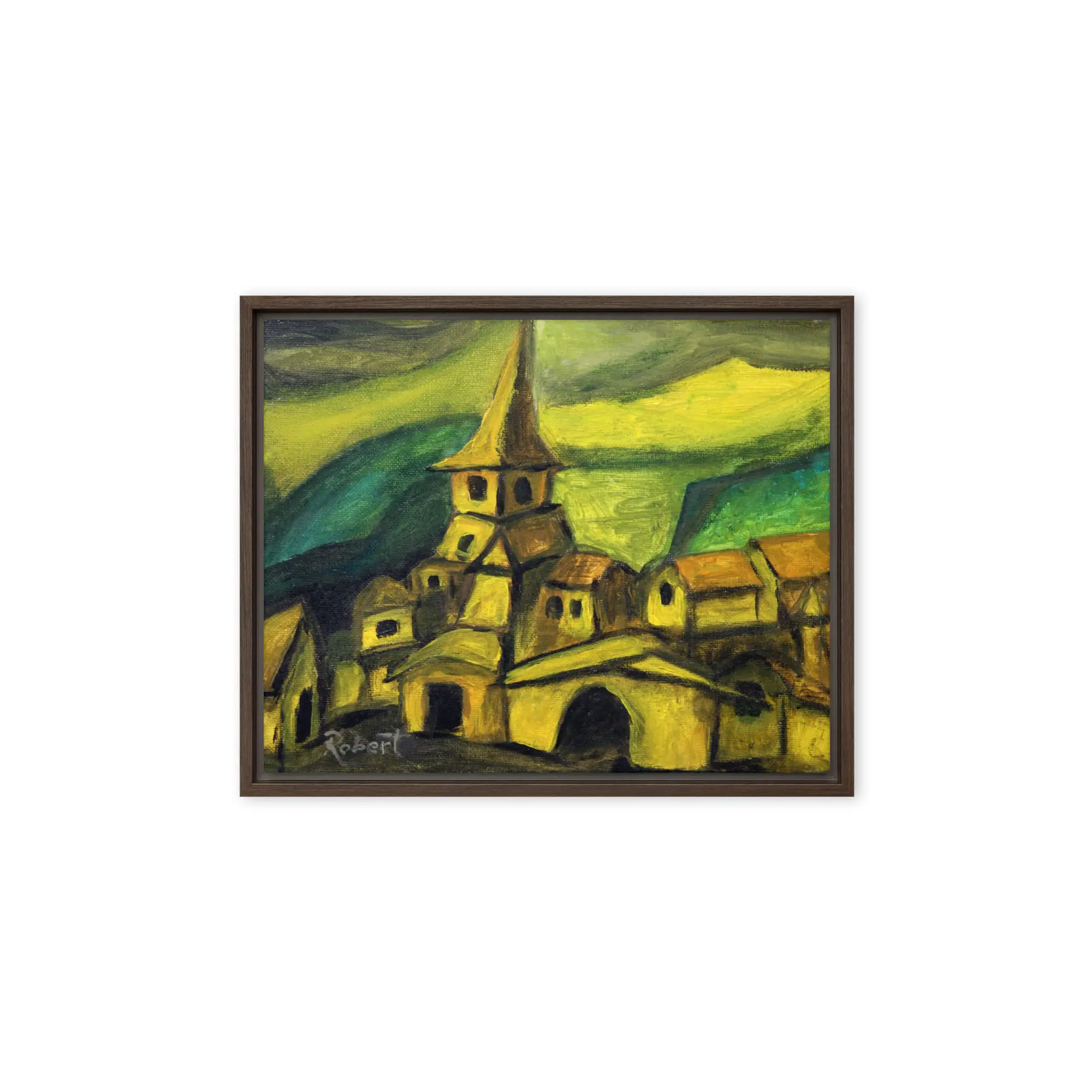 Pueblo Mission (Framed/Unframed Canvas) by Robert MacDonald (8x10) 3 Pueblo Mission (Framed/Unframed Canvas) by Robert MacDonald (8x10) - Image 3