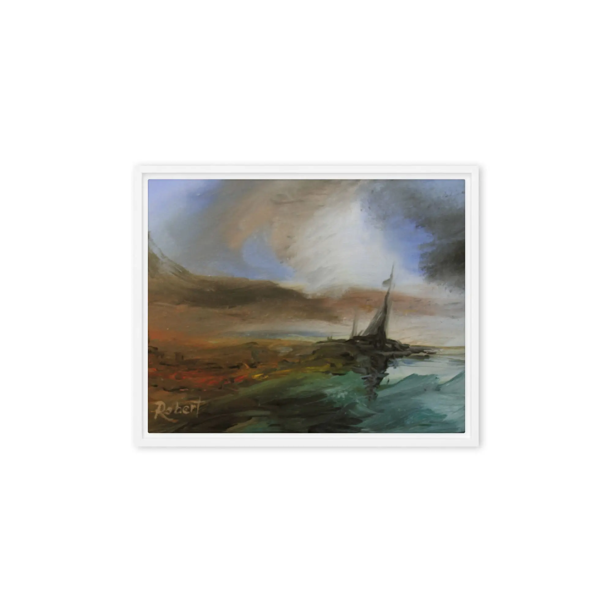 Mystery Ship (Framed/Unframed Canvas) by Robert MacDonald (8x10) 3 Mystery Ship (Framed/Unframed Canvas) by Robert MacDonald (8x10) - Image 3