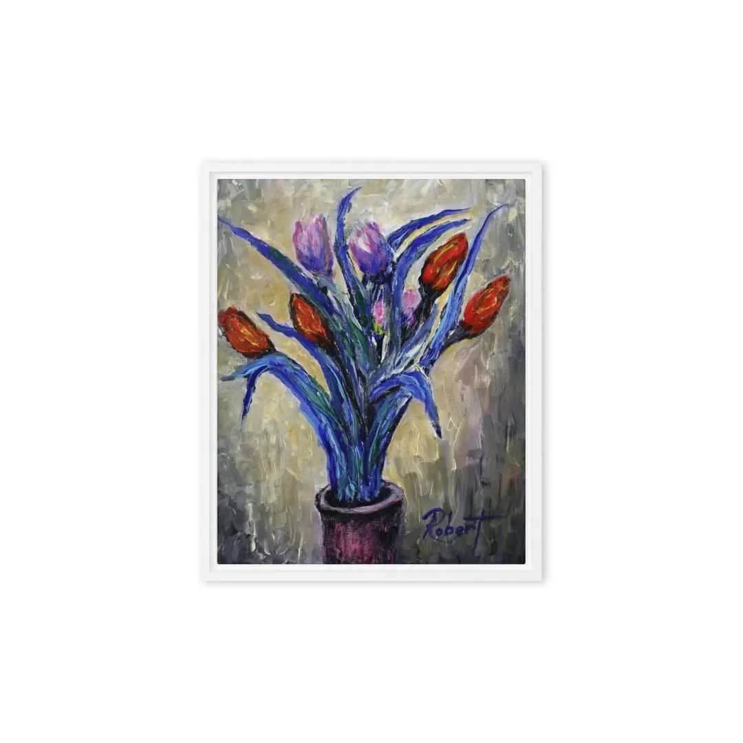 "Red and Purple Tulips" (Framed/Unframed Canvas) by Robert MacDonald (8x10) 3 "Red and Purple Tulips" (Framed/Unframed Canvas) by Robert MacDonald (8x10) - Image 3