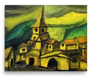 "Pueblo Mission" Fine Art Print by Robert MacDonald