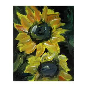 "Over and Under Sunflowers" Fine Art Print by Robert MacDonald