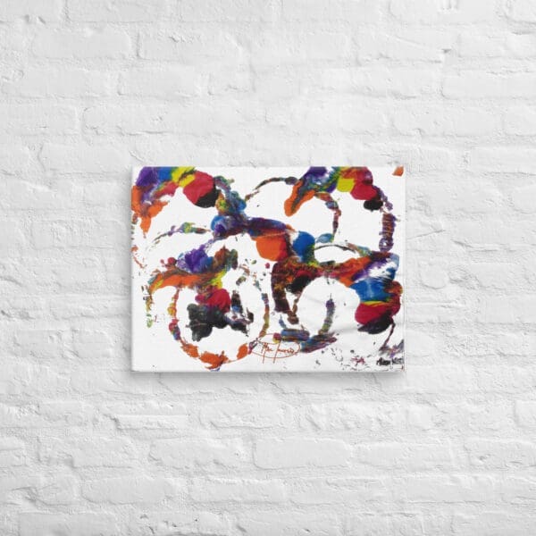 "Color Roundabouts Left" (Abstract Gallery Canvas) by Robert MacDonald - Image 4