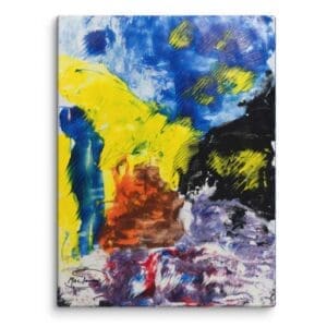 "Café Terrace at Night" (Abstract Gallery Canvas) by Robert MacDonald