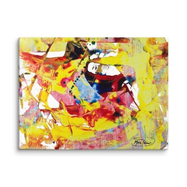 "Soft Yellow Energy" (Abstract Gallery Canvas) by Robert MacDonald - Image 5