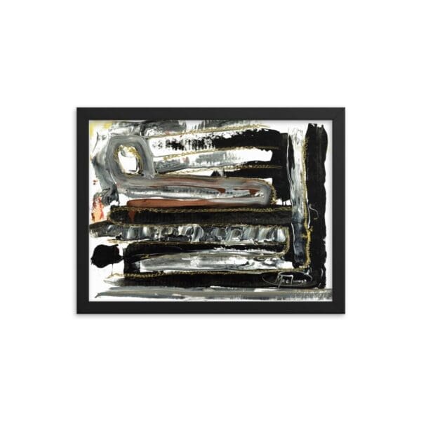 "Layers with Bling" (Abstract Framed Art Print) by Robert MacDonald - Image 7