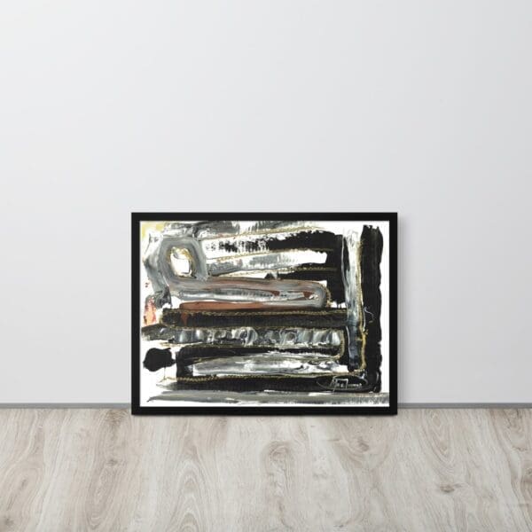 "Layers with Bling" (Abstract Framed Art Print) by Robert MacDonald - Image 2