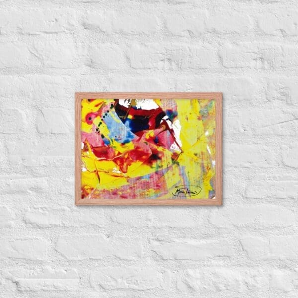 "Soft Yellow Energy" (Abstract Framed Art Print) by Robert MacDonald - Image 6