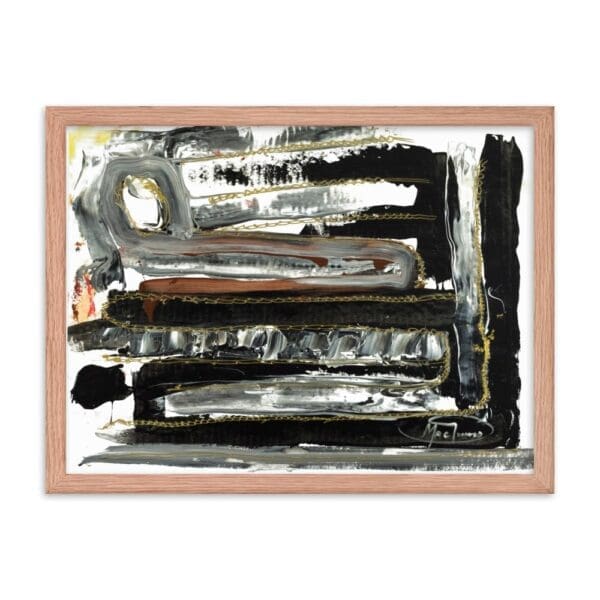 "Layers with Bling" (Abstract Framed Art Print) by Robert MacDonald - Image 6