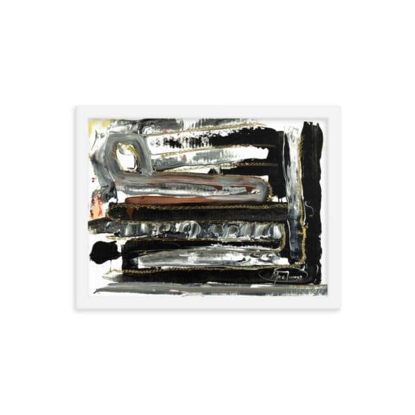"Layers with Bling" (Abstract Framed Art Print) by Robert MacDonald - Image 3