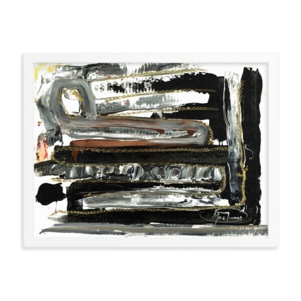 "Layers with Bling" (Abstract Framed Art Print) by Robert MacDonald - Image 4