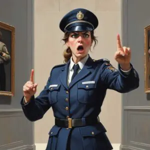 Angry French Museum Guard e1732021755456 | MacDonald Gallery