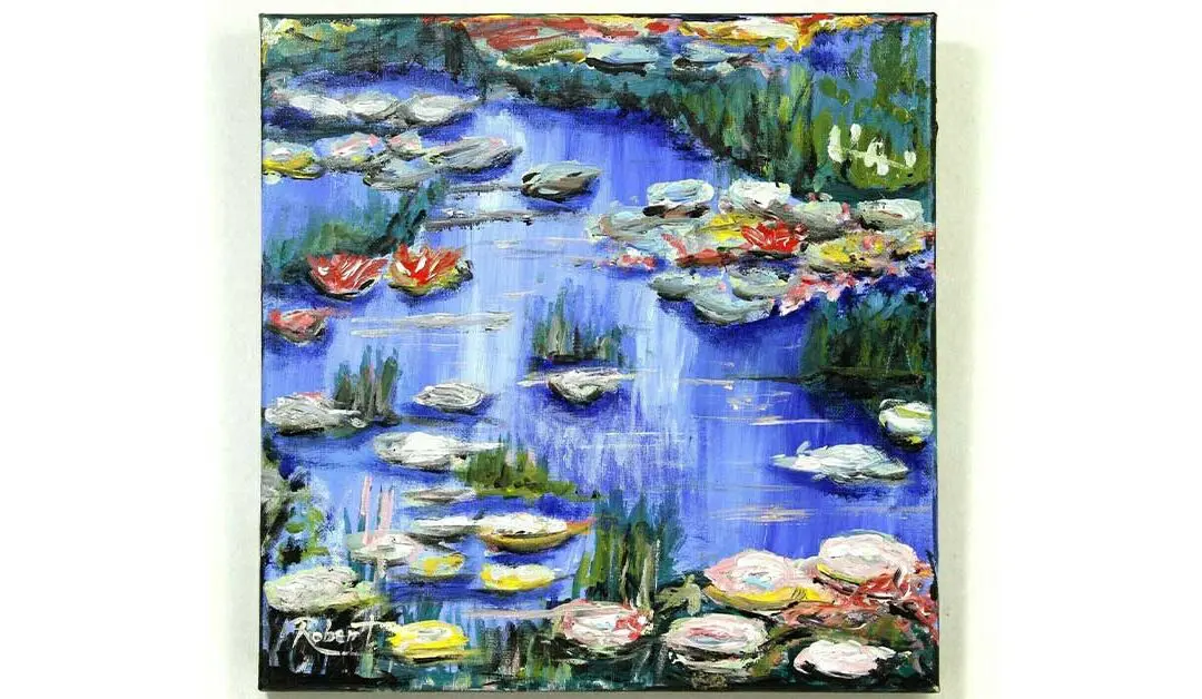 Burst of Colour Lily Pond after Monet