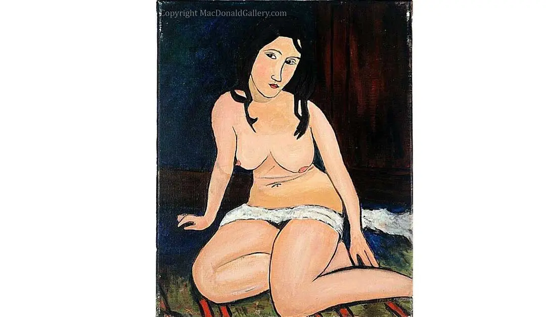 Modigliani Oil Painting Sitting Nude 2002 Europe