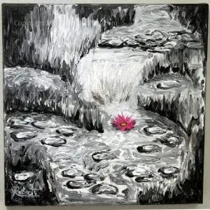 Monet Water Lilies in Black and White | MacDonald Gallery