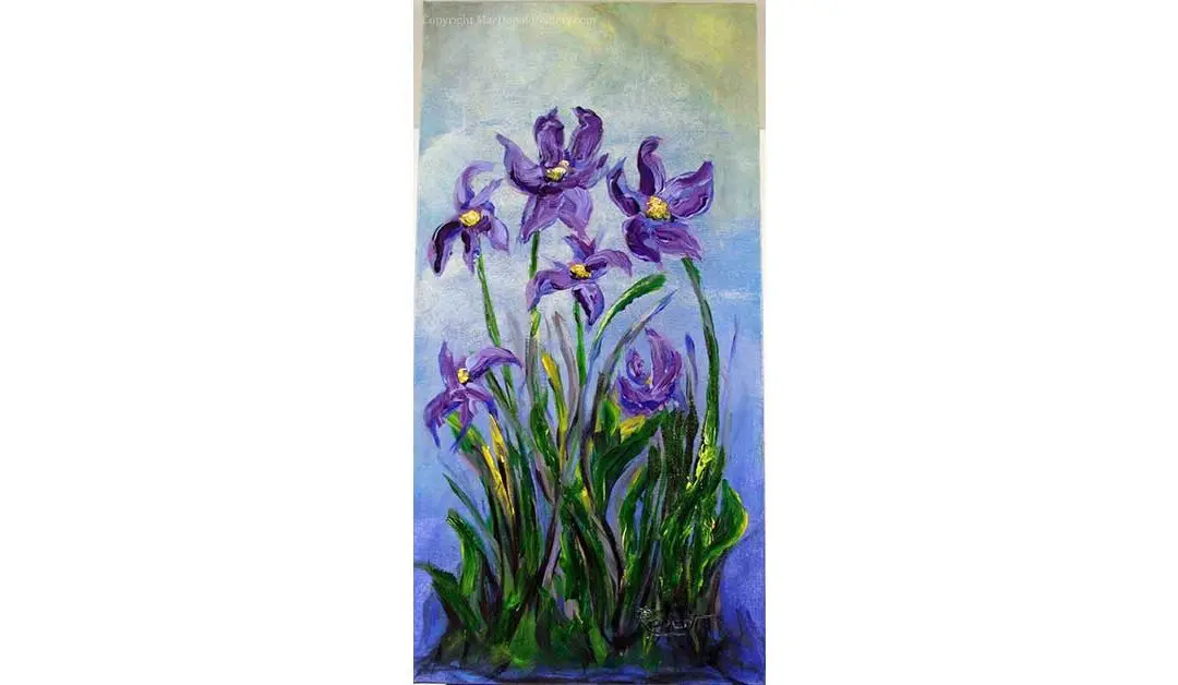 “Wild Irises after Monet” by Robert MacDonald