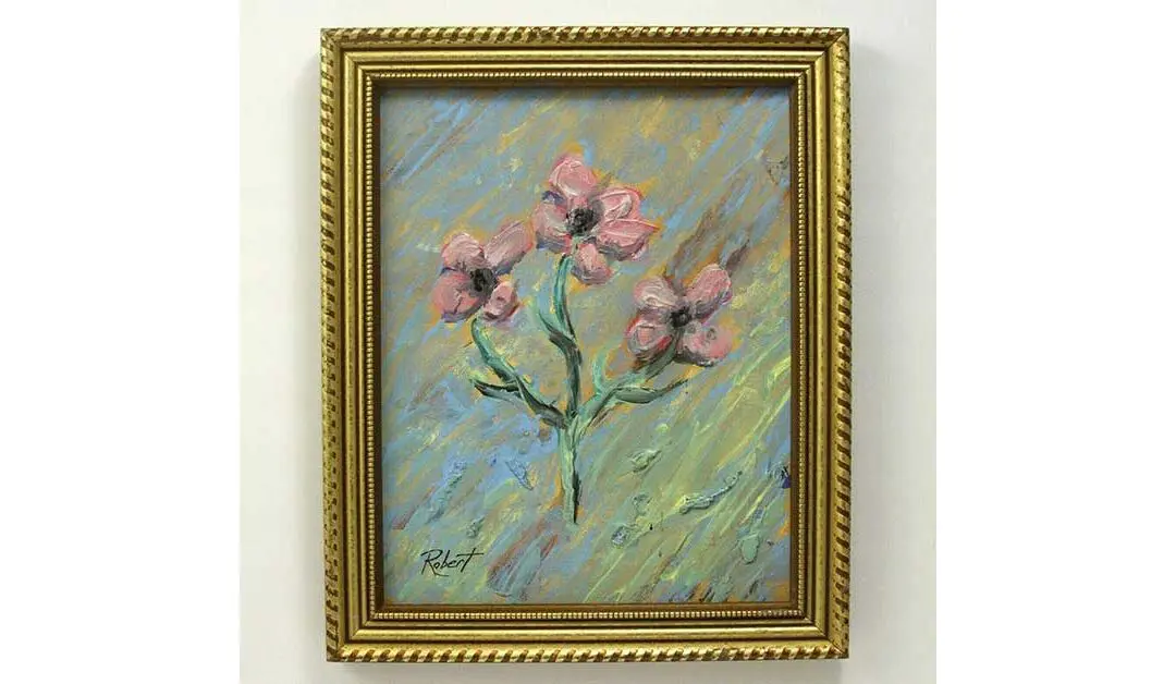 Trio of Happy Pink Flowers