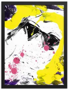 Anna Abstract Painting by Robert MacDonald Black Frame 1 e1731357149117 | MacDonald Gallery