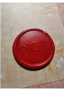 PM print wax seal | MacDonald Gallery