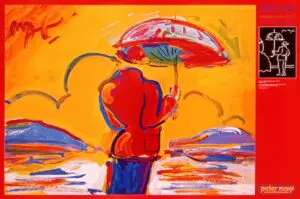 Umbrella Man At Sea | MacDonald Gallery