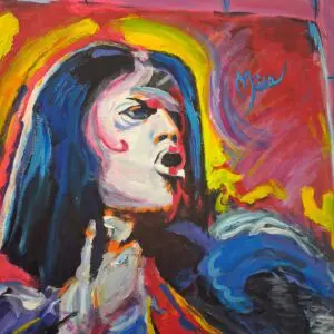 Mick Jagger After Peter Max CU by Juan Mira | MacDonald Gallery