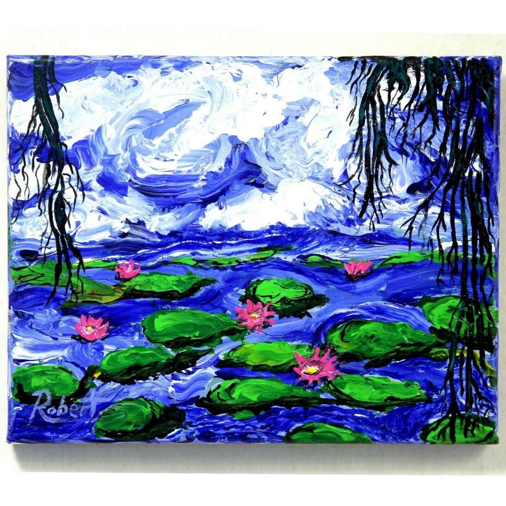 Droopy Trees Lily Pond Monet by artist Robert MacDonald.