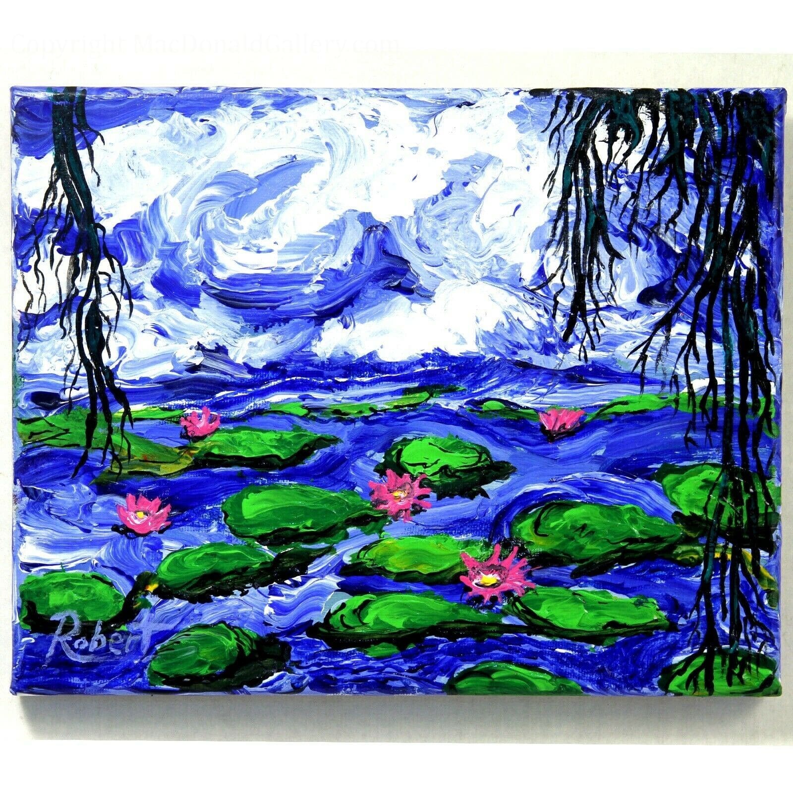 Droopy Trees Lily Pond Monet