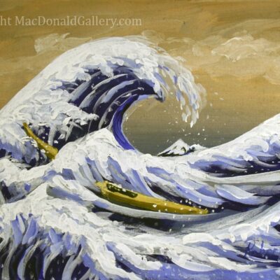 The Great Wave off Kanagawa Painting by artist Robert-MacDonald