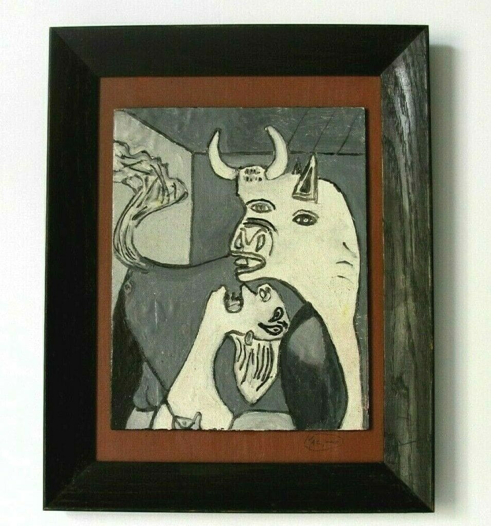 PicassosGuernicaBullandMotherPainting MacDonald Gallery