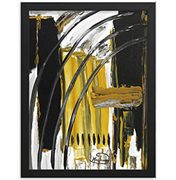 Café Terrace at Night is based on Van Gogh's Café Terrace at Night. The essence of the original artwork is captured through an array of dynamic shapes and vibrant colors.