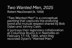 Robert MacDonald’s Two Wanted Men Now on Display at Columbia Studio A 3 Two Wanted Men Plaque | MacDonald Gallery