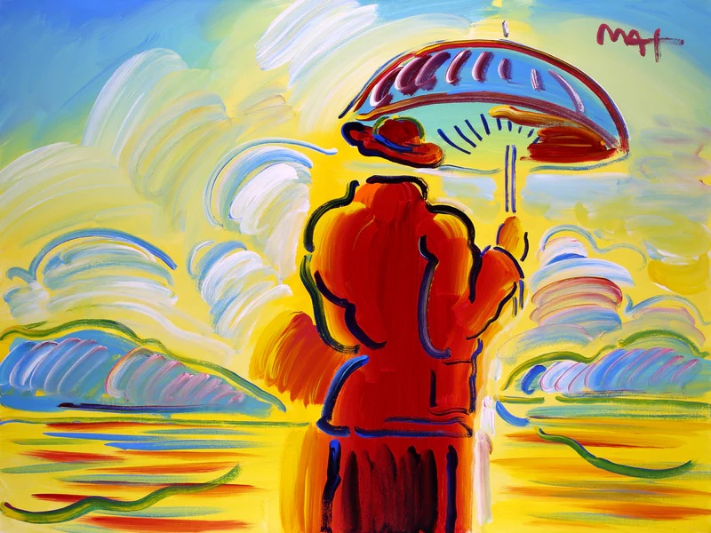 Peter Max’s Umbrella Man: Origins, Variations, and Collector Notes 5 Umbrella Man With Landscape III Ver. IV 4 | MacDonald Gallery