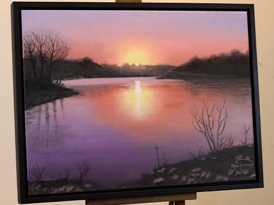 Times of Change is a mesmerizing abstract painting that captures the tumultuous energy of transformation through its vivid color palette and dynamic composition. The canvas is a vibrant explosion of blue, red, purple, yellow, and fuchsia, each hue contributing to a sense of movement and emotional intensity.