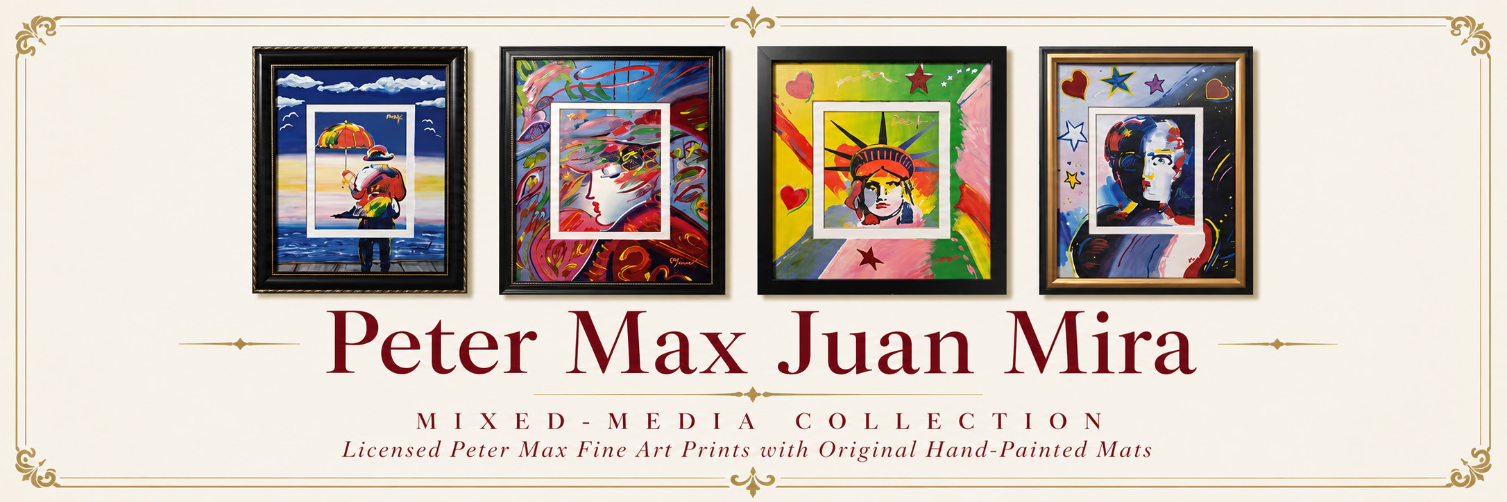 Peter Max Juan Mira Mixed-Media Collection